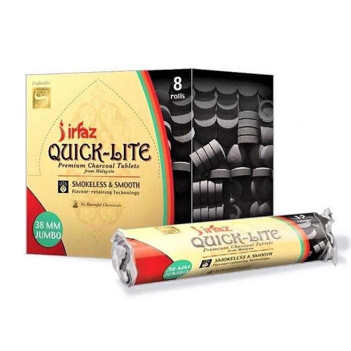 Irfaz Quick-Lite Charcoal 38MM Jumbo (1PC)