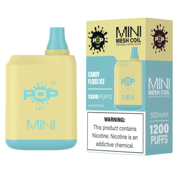 Pop Hit Mini 1200 Puff Disposable Device Rechargeable 5%