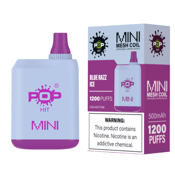 Pop Hit Mini 1200 Puff Disposable Device Rechargeable 5%