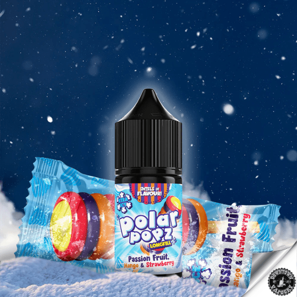 Vapology Polar Popz - Passion Fruit, Mango & Strawberry Xtra Long Fill 30ml